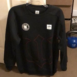 ADIDAS EVISEN COLLABORATION BLACK CREWNECK SWEATER